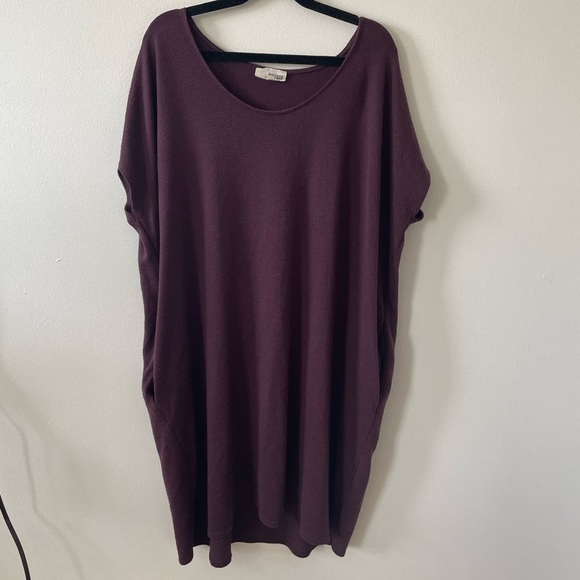 Plum t-shirt dress - Picture 1 of 3